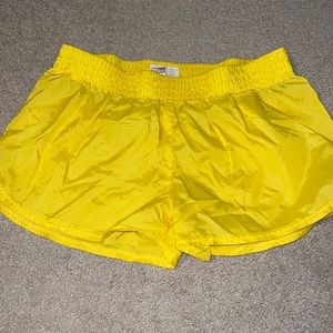 Yellow Running Shorts